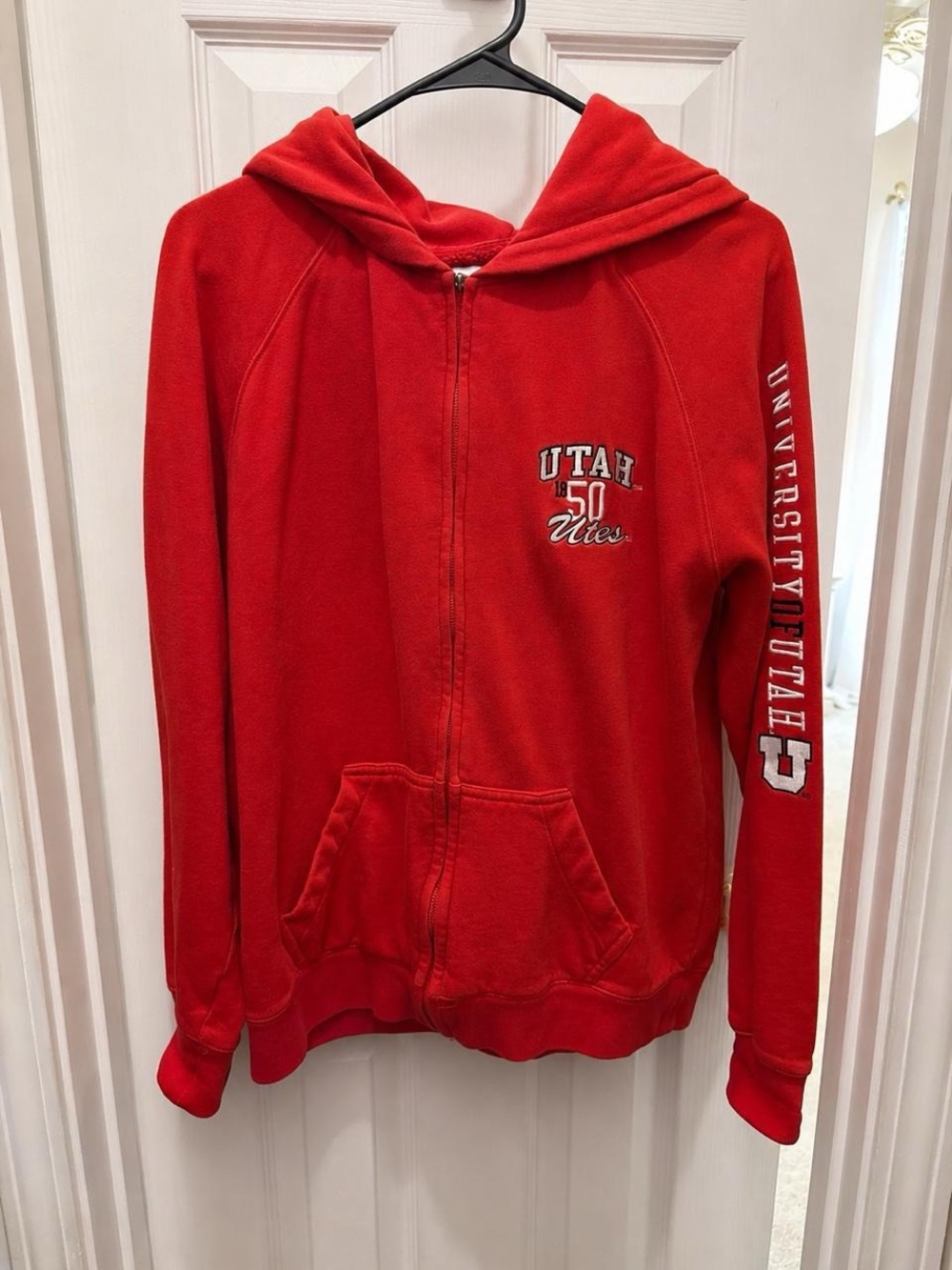 Vintage University of Utah zip up hoodie